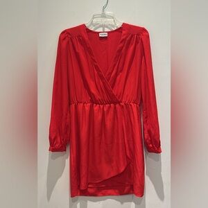 Red Brigette Bailey Dress w/ Long Sleeves